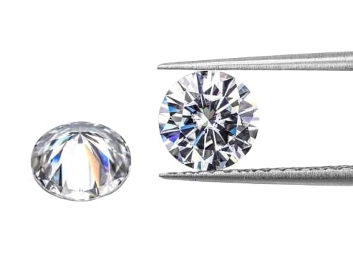 GRA Moissanite 8.00 MM 2.00 Carat D Color VVS1 Clarity Round Shape Excellent Cut
