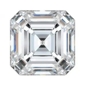 GRA Certified Asscher Cut Moissanite Diamond 6.50 MM 1.50 Carat | D Color VVS1 Clarity