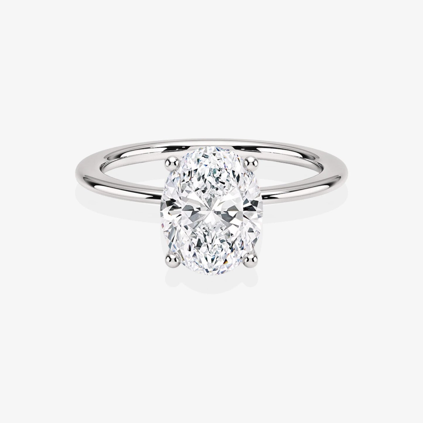 GRA Moissanite Oval Shape Halo Ring B – GRARG004