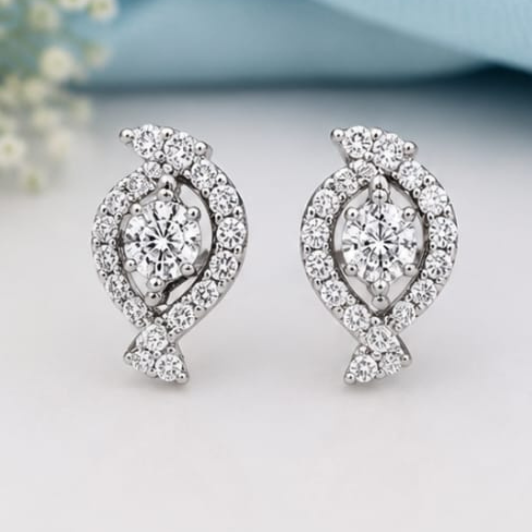 Pear Cut Lab Grown Diamond Earrings