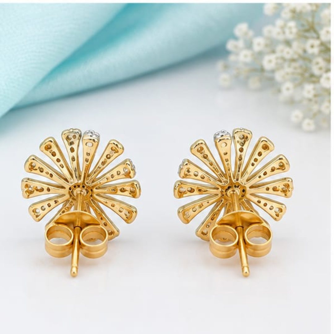 Pear & Round Lab Grown Diamond Earrings