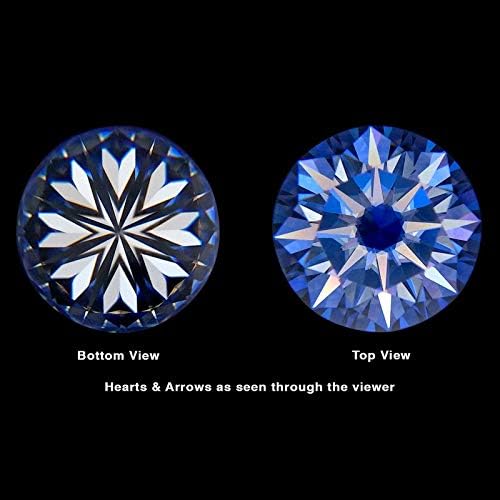 GRA Moissanite 5.50 MM 0.60 Carat D Color VVS1 Clarity Round Shape Excellent Cut