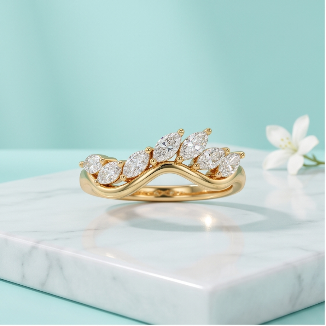 Marquise Cut Lab Grown Diamond Ring