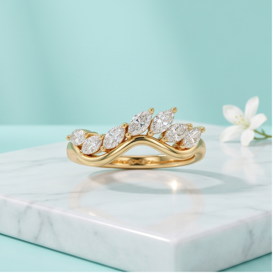 Marquise Cut Lab Grown Diamond Ring