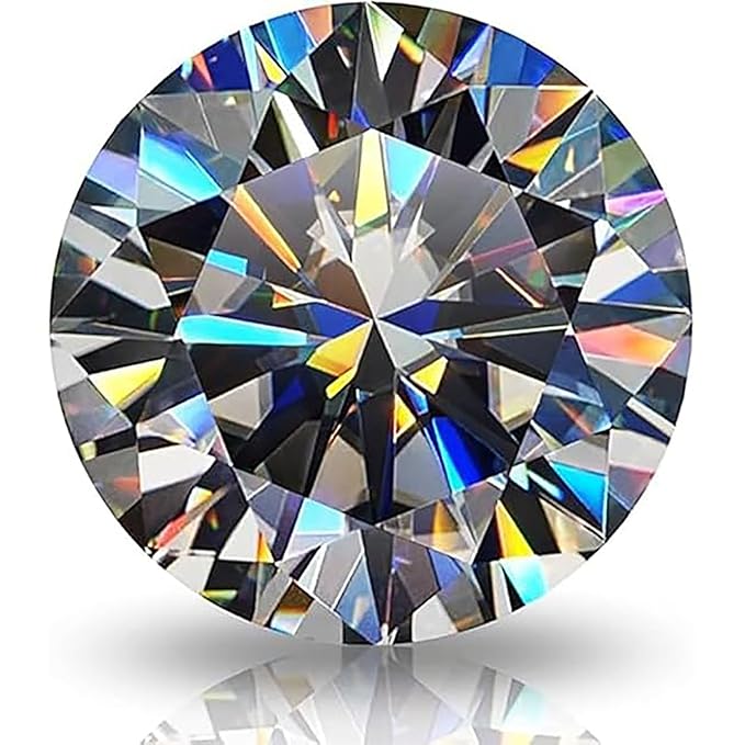 GRA Moissanite 9.00 MM 3.00 Carat D Color VVS1 Clarity Round Shape Excellent Cut
