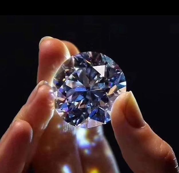GRA Moissanite 8.00 MM 2.00 Carat D Color VVS1 Clarity Round Shape Excellent Cut