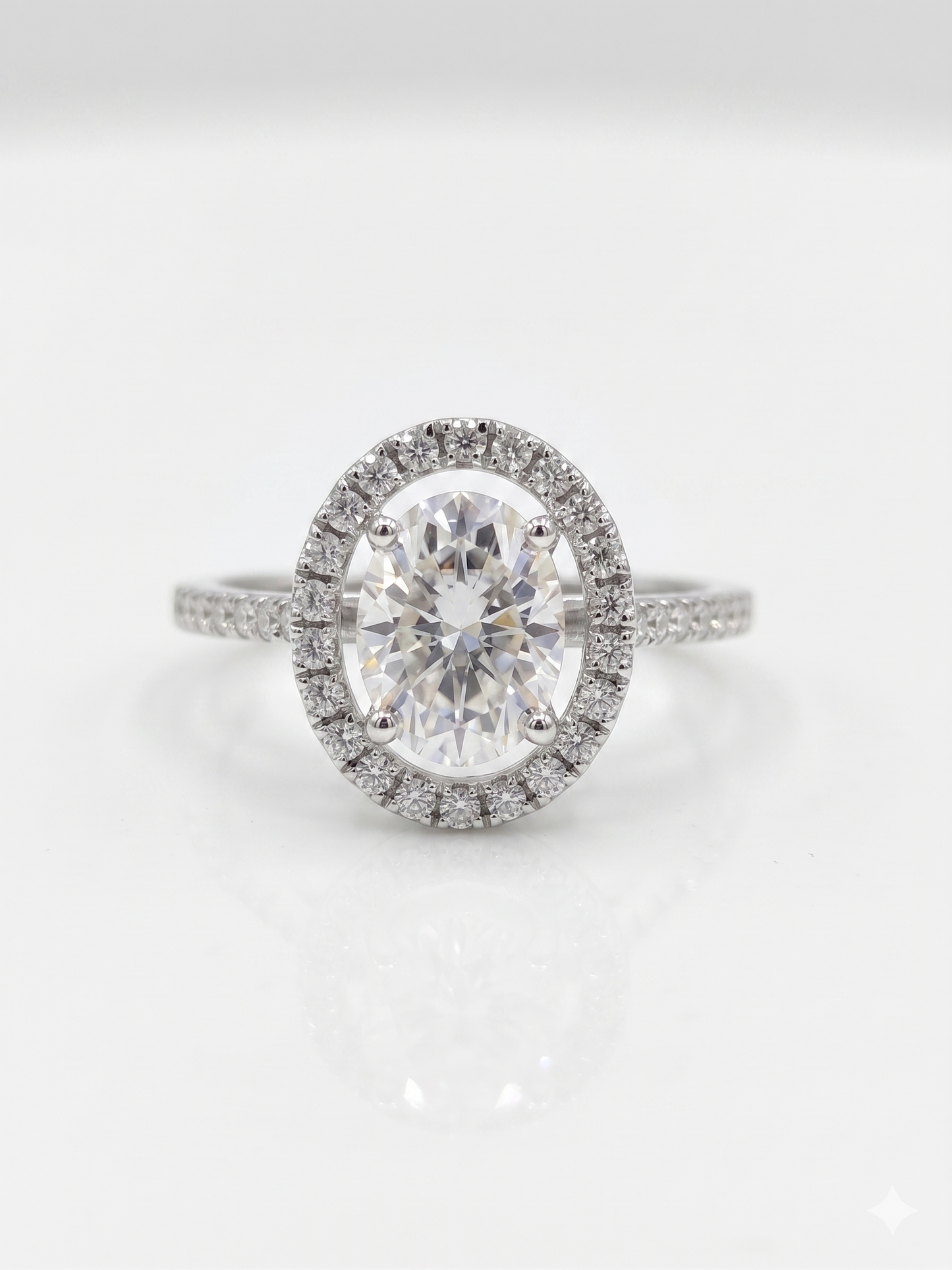 GRA Moissanite Oval Shape Solitaire Ring B – GRARG003