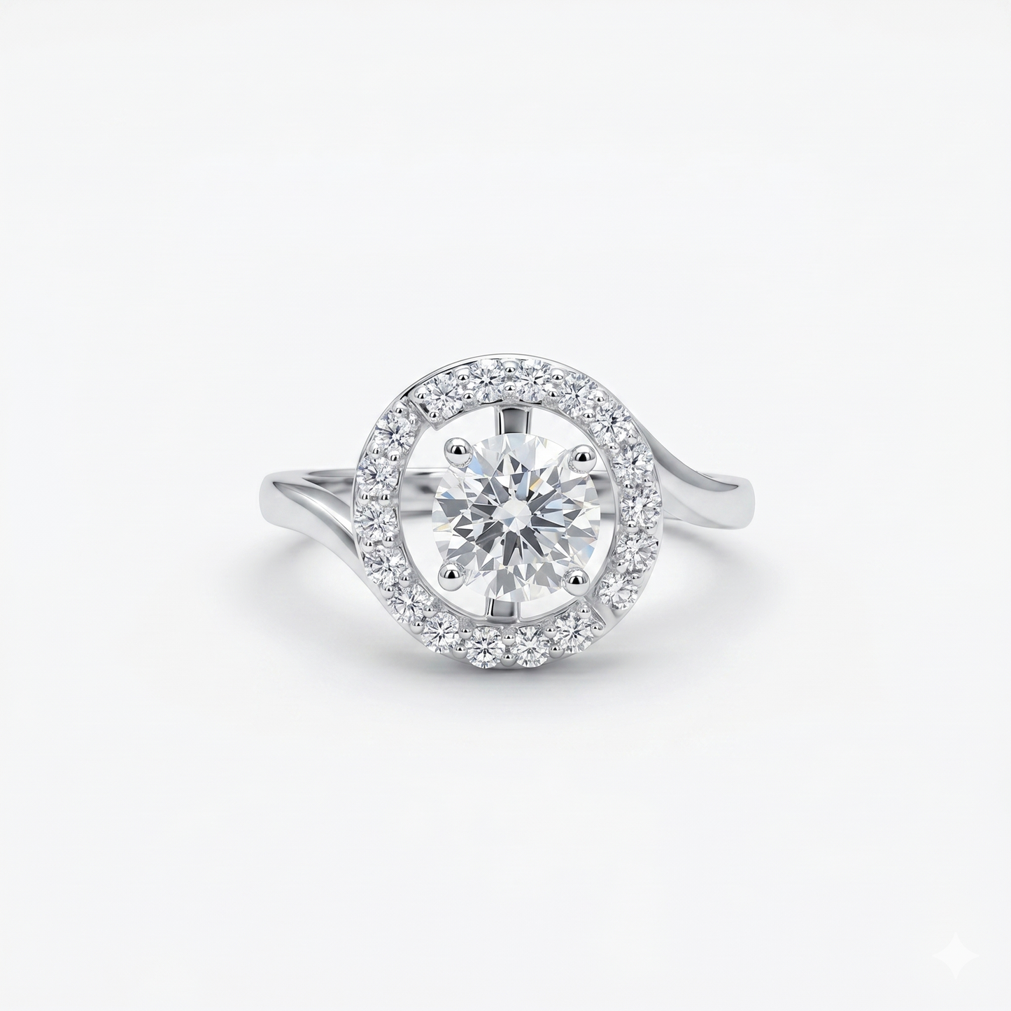 GRA Moissanite Round Shape Bezel Set Ring B – GRARG019