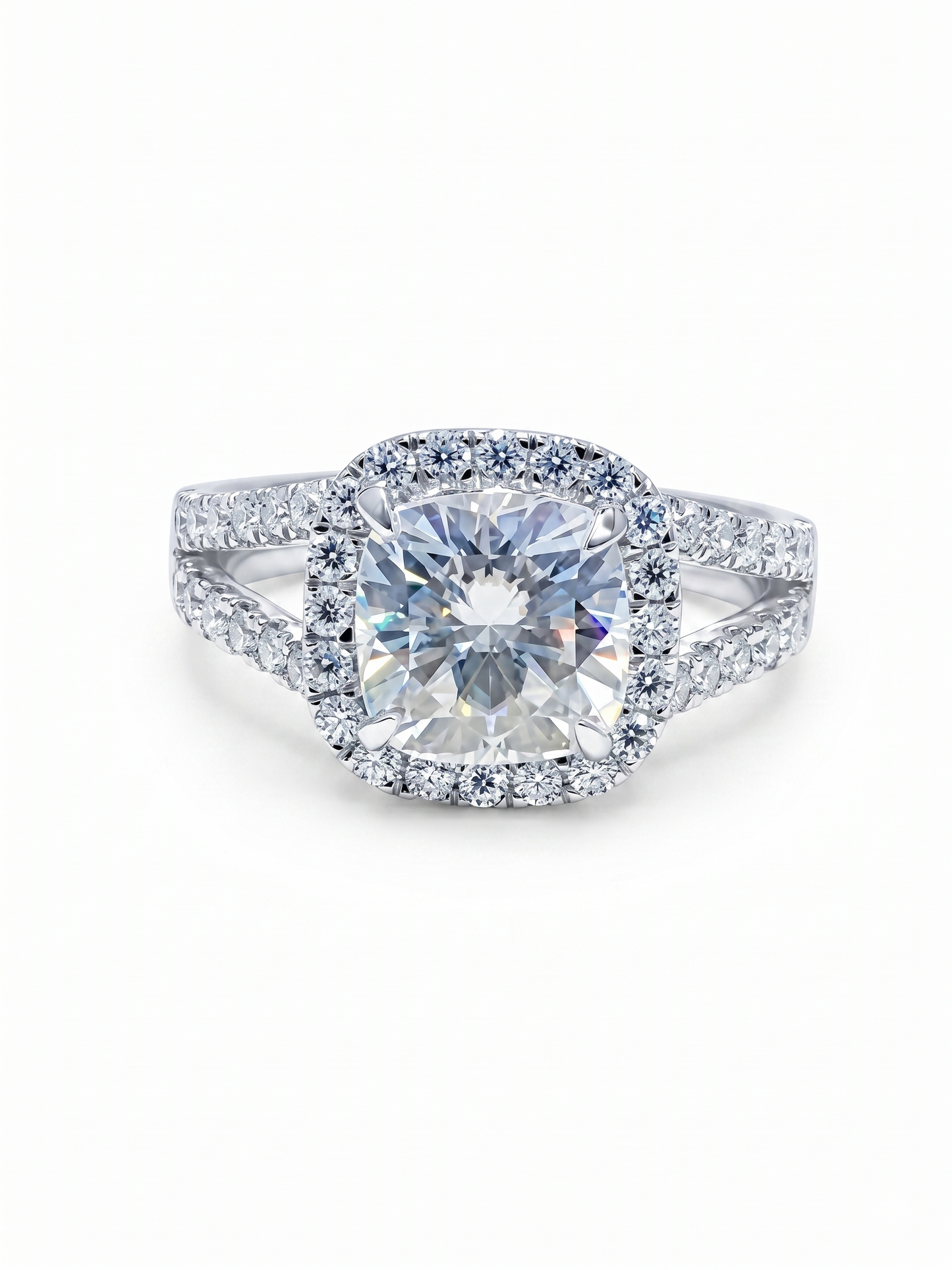 GRA Moissanite Cushion Shape Solitaire Ring B – GRARG008