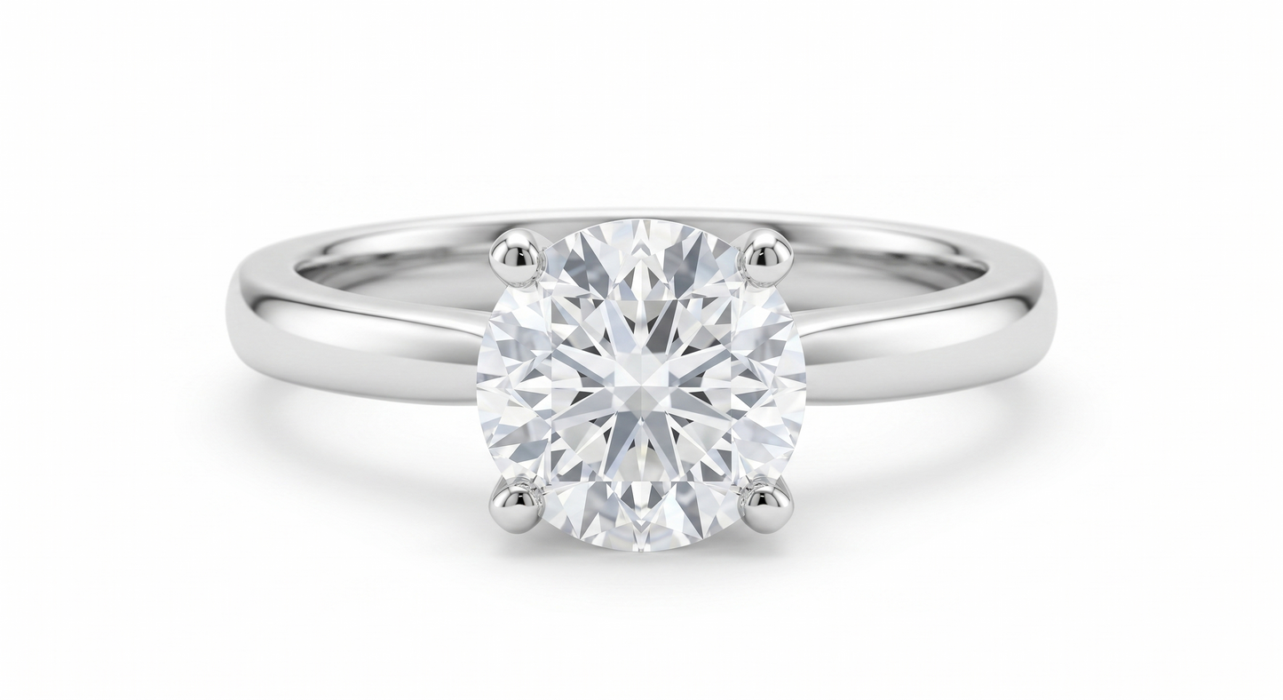 GRA Moissanite Round Shape Halo Ring B – GRARG002