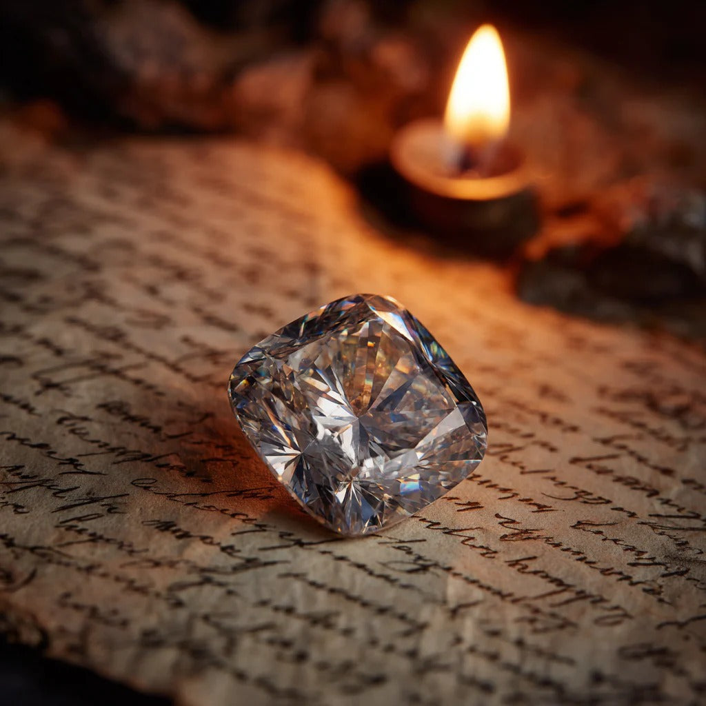 GRA Certified Cushion Cut Moissanite Diamond 7.00 MM 2.00 Carat | D Color VVS1 Clarity