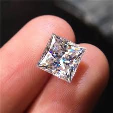 GRA Certified  Princess Cut Moissanite Diamond |7.00 MM 2.00 Carat| D Color VVS1 Clarity