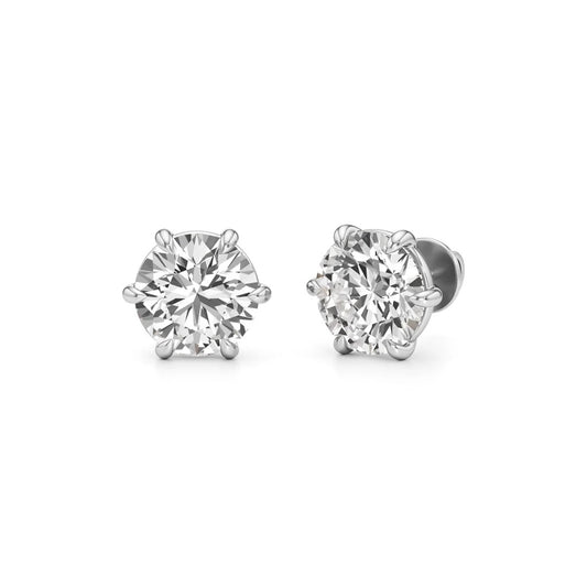 GRA Moissanite Round Shape Halo Stud Earrings B – GRAWE003