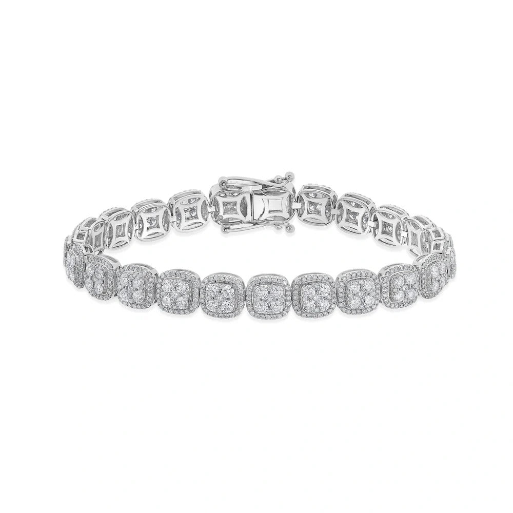 GRA Moissanite Round Shape Charm Bracelet B – GRABL003