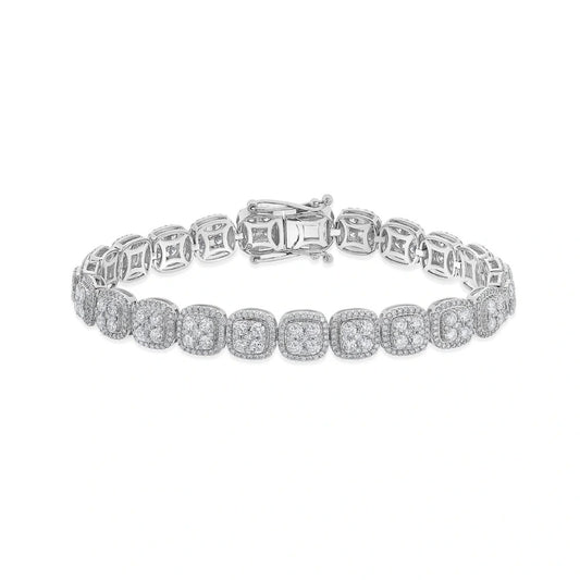 GRA Moissanite Round Shape Charm Bracelet B – GRABL003