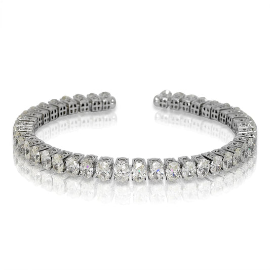 GRA Moissanite Round Shape Station Bracelet B – GRABL006
