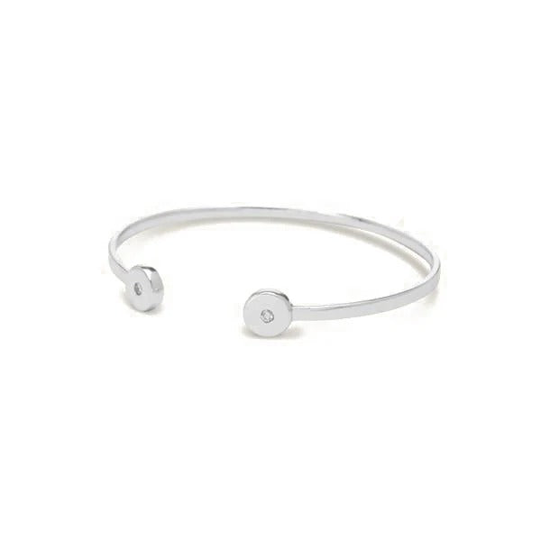 GRA Moissanite Round Shape Cuff Bracelet B – GRABL005