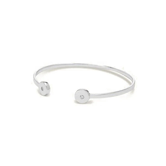 GRA Moissanite Round Shape Cuff Bracelet B – GRABL005