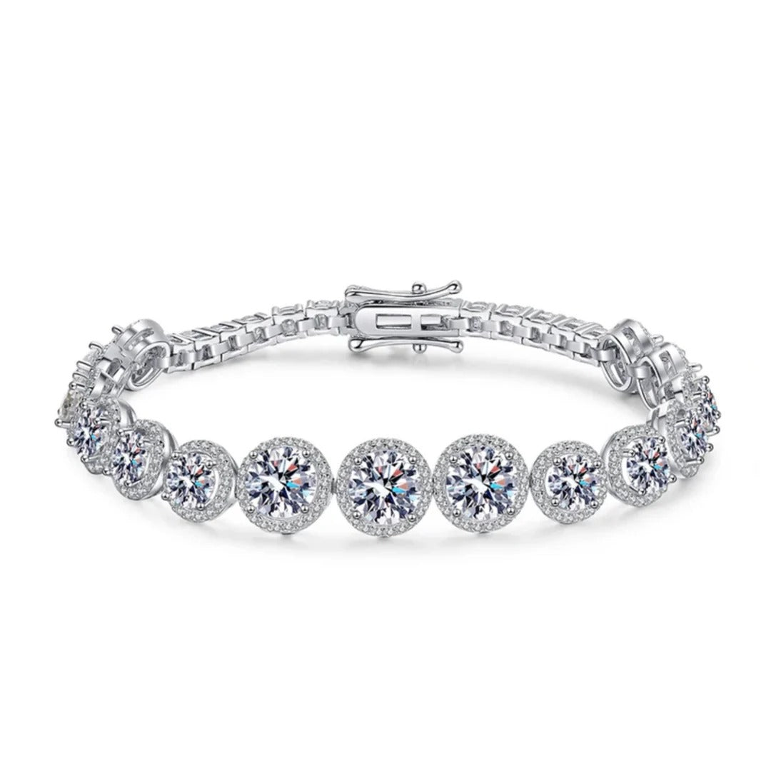 GRA Moissanite Round Shape Bangle Bracelet B – GRABL008