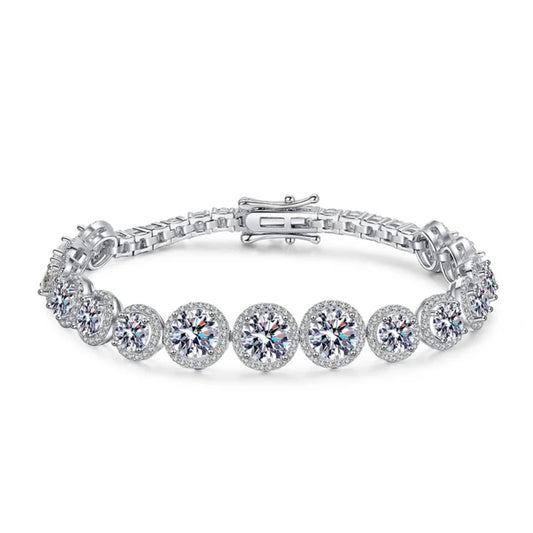 GRA Moissanite Round Shape Bangle Bracelet B – GRABL008