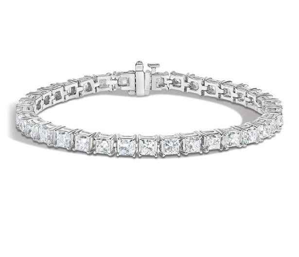 GRA Moissanite Princess Shape Tennis Bracelet B – GRABL007
