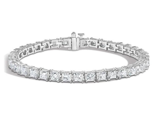 GRA Moissanite Princess Shape Tennis Bracelet B – GRABL007