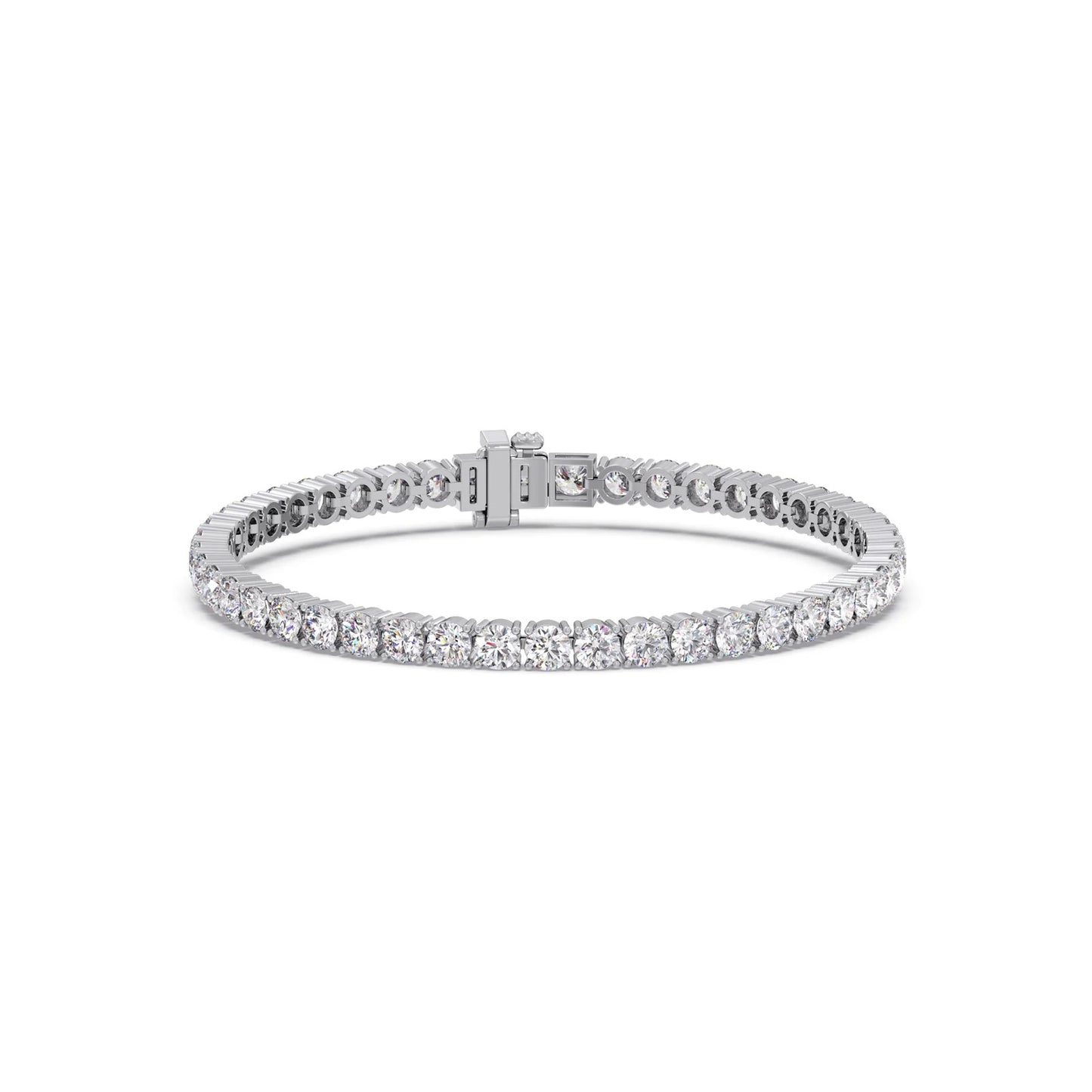 GRA Moissanite Round Shape Tennis Bracelet B – GRABL001