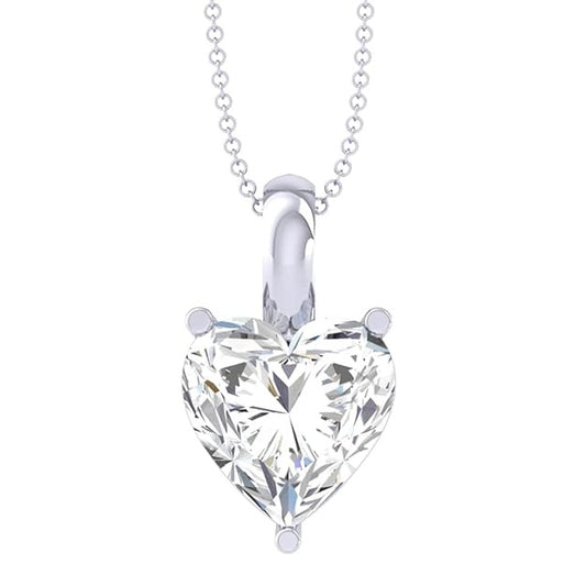 GRA Moissanite Heart Shape Heart Pendant B – GRAPT004