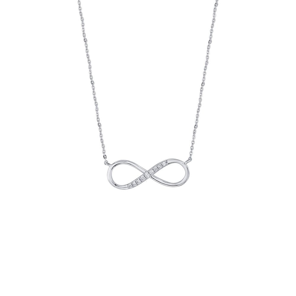 GRA Moissanite Round Shape Infinity Pendant B – GRAPT006