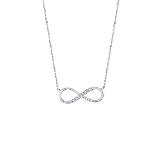 GRA Moissanite Round Shape Infinity Pendant B – GRAPT006